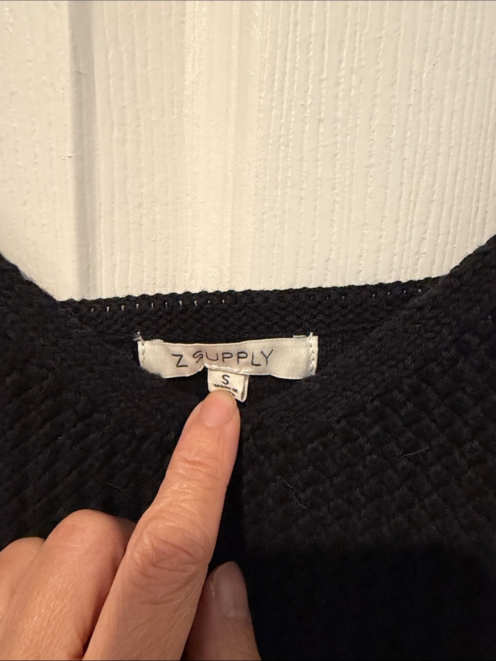 Z Supply Black Sweater Cropped Tank - Picture 2 of 5